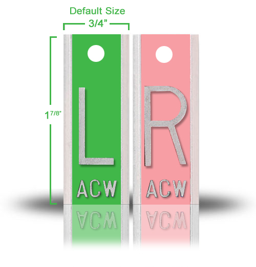 Elite Style Lead X Ray Markers, Mix & Match Solid Color